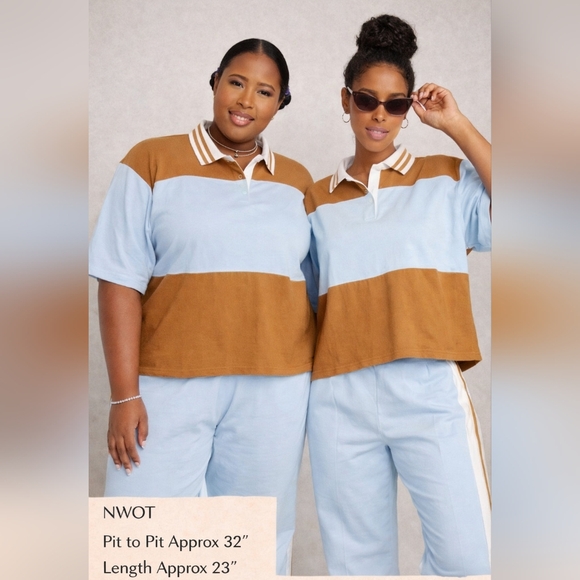 wild fable Tops - Wild Fable Short Sleeve Rugby Shirt – Size 4X – NWOT